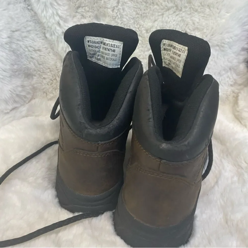 Alpine Design Grand woman brown leather waterproof hiking boots 6.5 - Picture 6 of 14